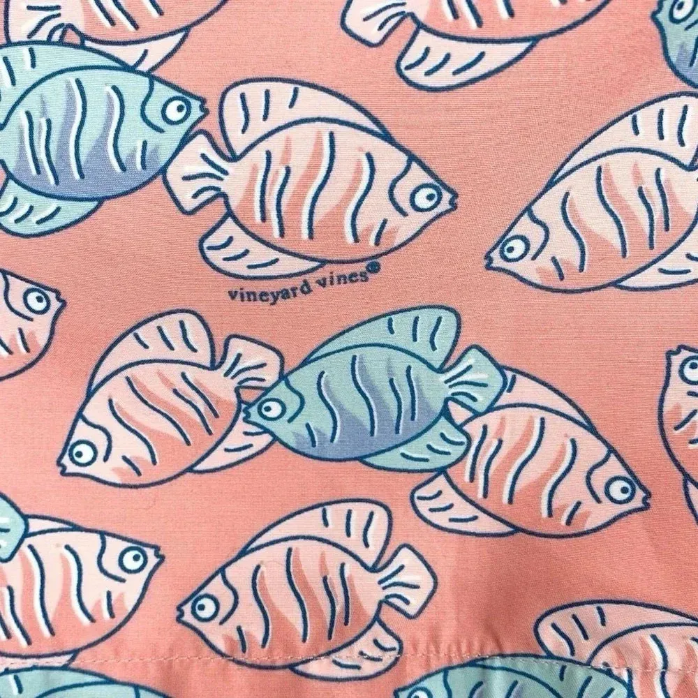 Vineyard Vines by Shep & Ian Pink Tropical Fish Print Golf Tennis Skirt Size XS - Image 4