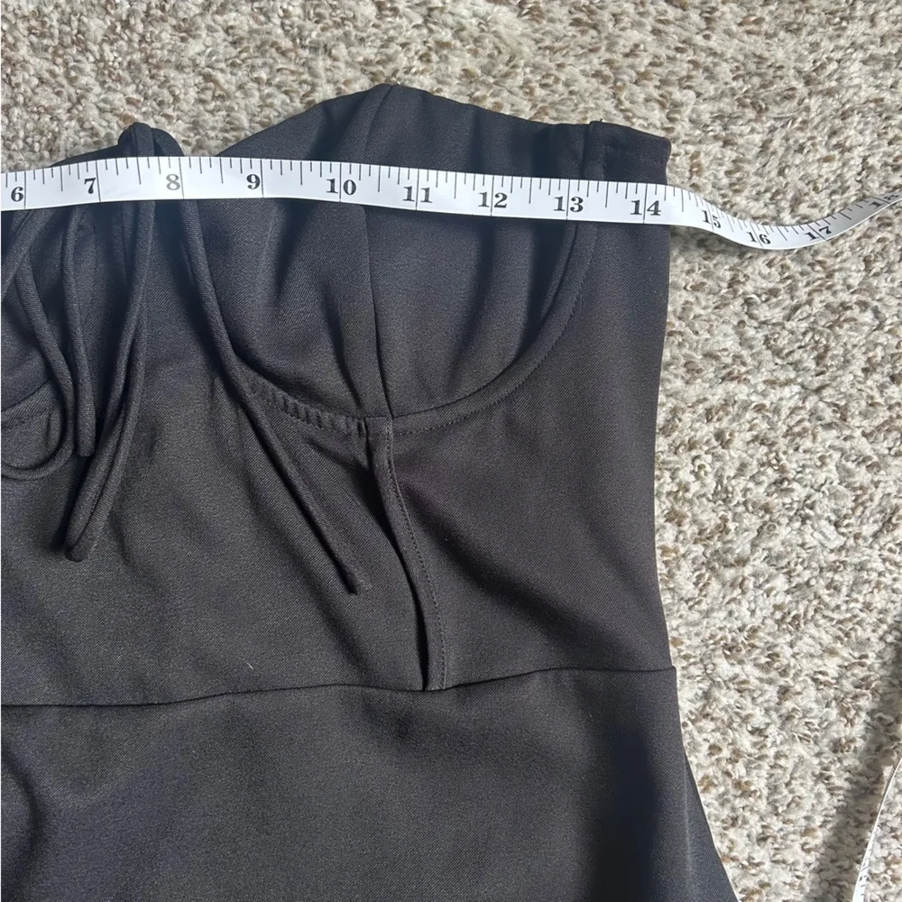 NWT Princess Polly Black Lace-Up Strapless Mini Dress Going Out Party Formal - Image 8