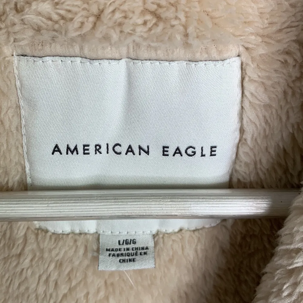 American Eagle Women’s Plaid Shacket Flannel Fleece-lined Jacket NWOT Sz L - Image 2