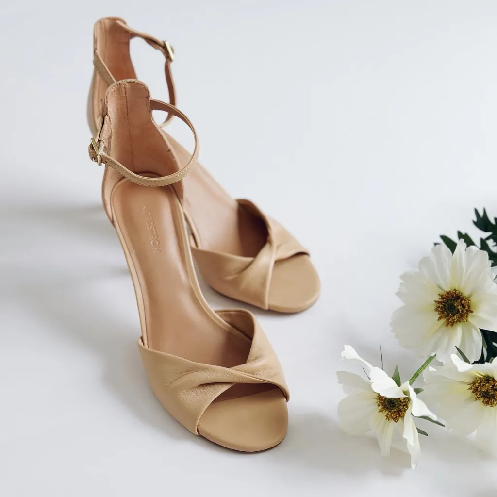 Nordstrom Anders Lea Ankle Strap Sandal Tan Candy Leather - Image 2