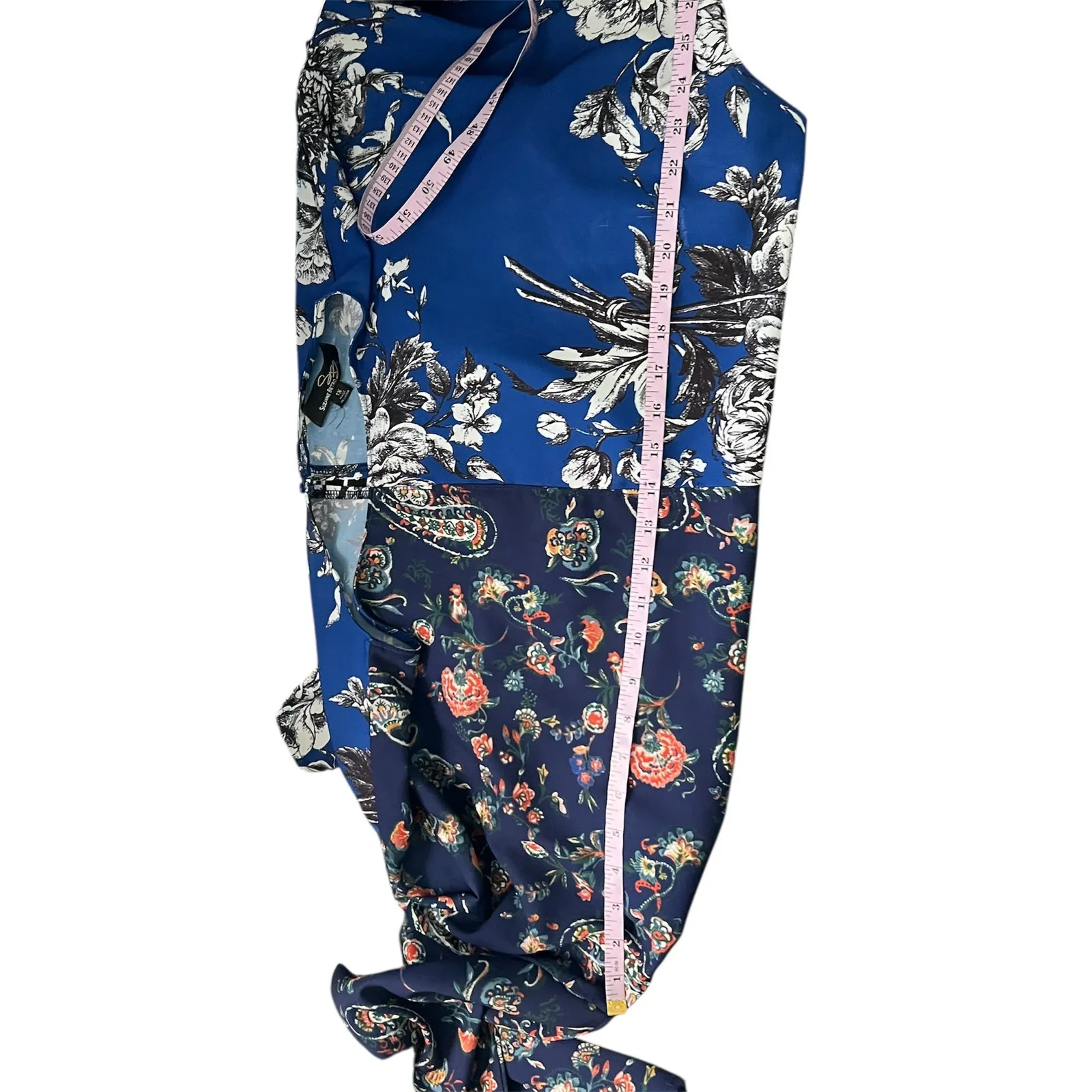 Suzanne Betro Floral Top 1X Dark Floral Fairy Boho Wide Sleeve Workwear Casual - Image 9