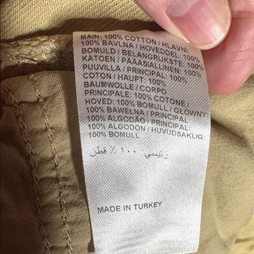 NWOT The Ragged Priest Denim Stone Tan Cargo Jeans Size 28 - Image 15