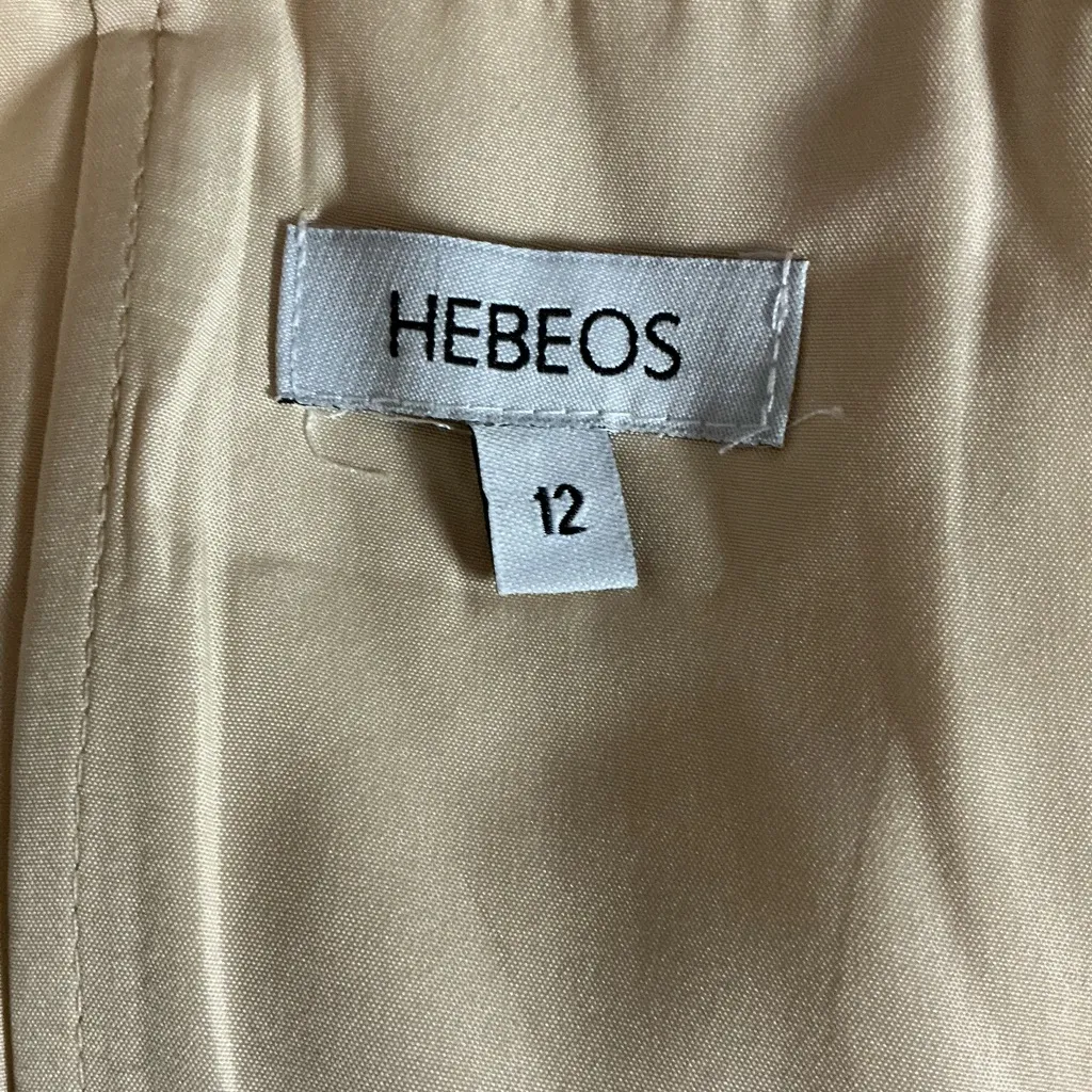 Chic One Shoulder Cream Gold Dress - Image 3