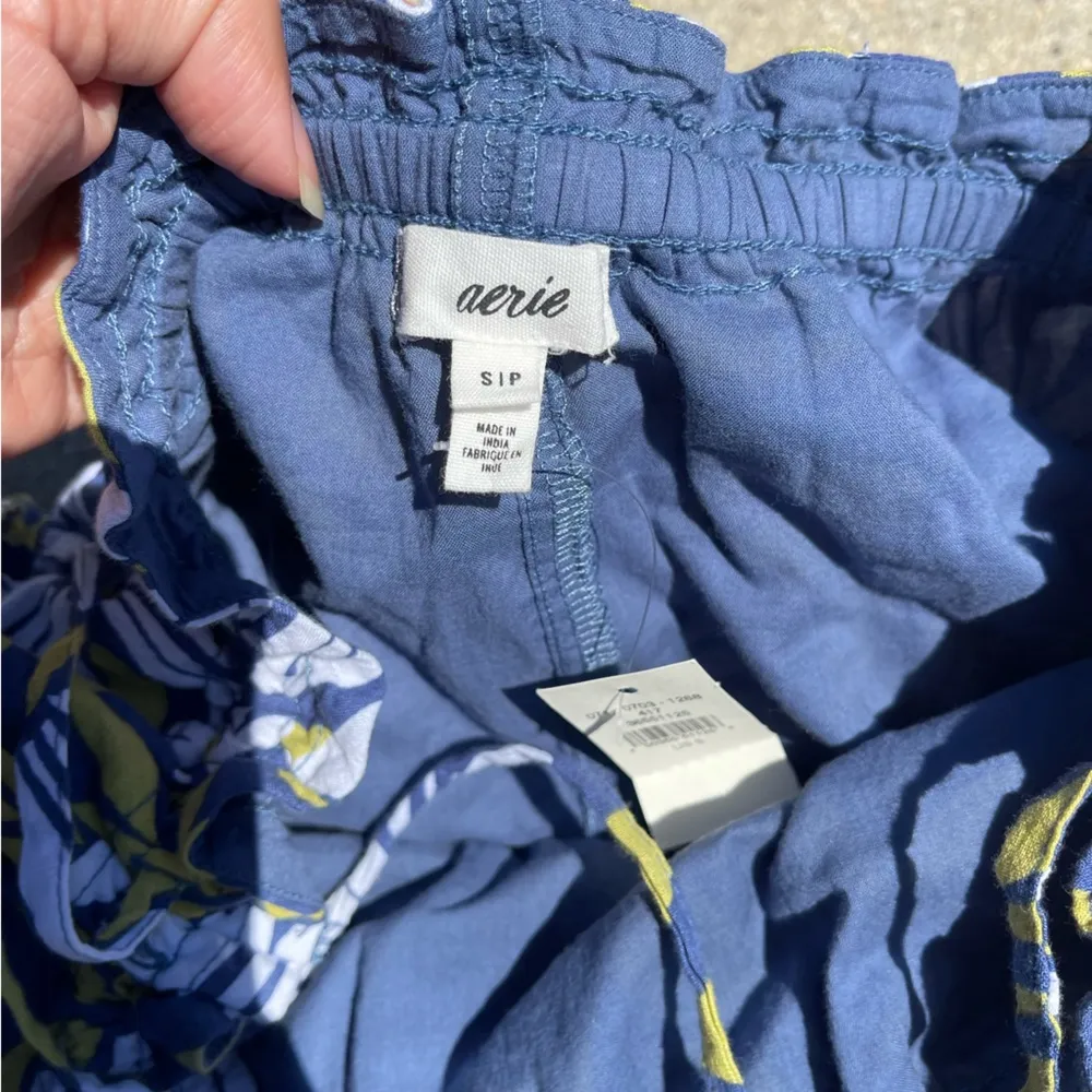 Aerie blue and green side tie Floral Mini Skirt - Size S - Image 3