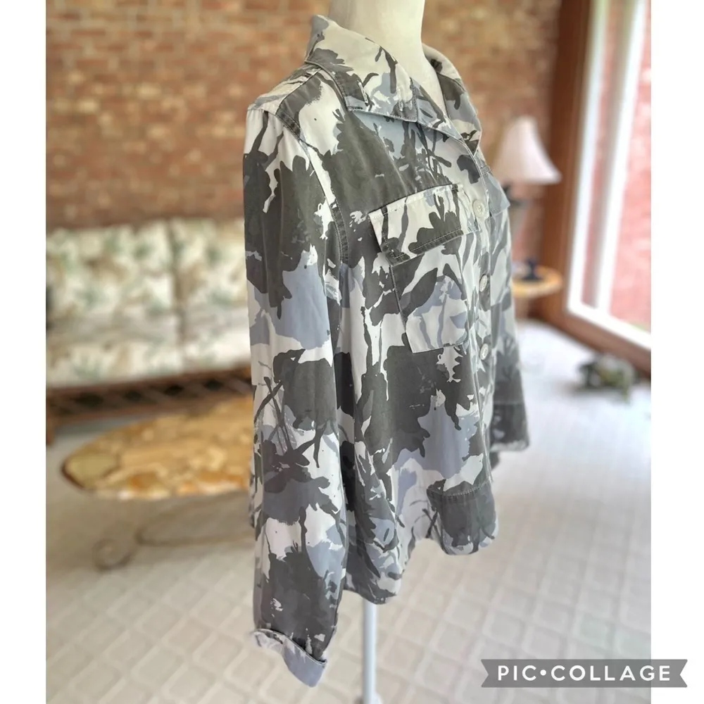 Laurie Felt Gray Camo Hi Low Swing Jacket 2 - Image 13