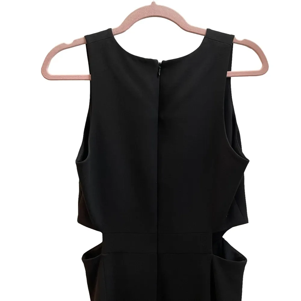 Robert Rodriguez Asymmetrical Cutout Black Dress - Image 10