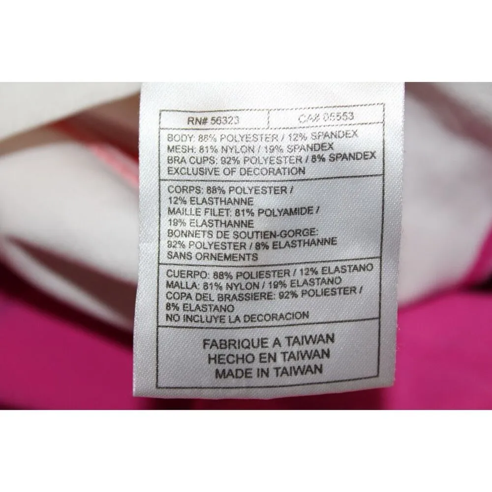 Womens Nike Dri-Fit White Pink Red Racerback Athletic Tank Top Size Medium M - Image 5