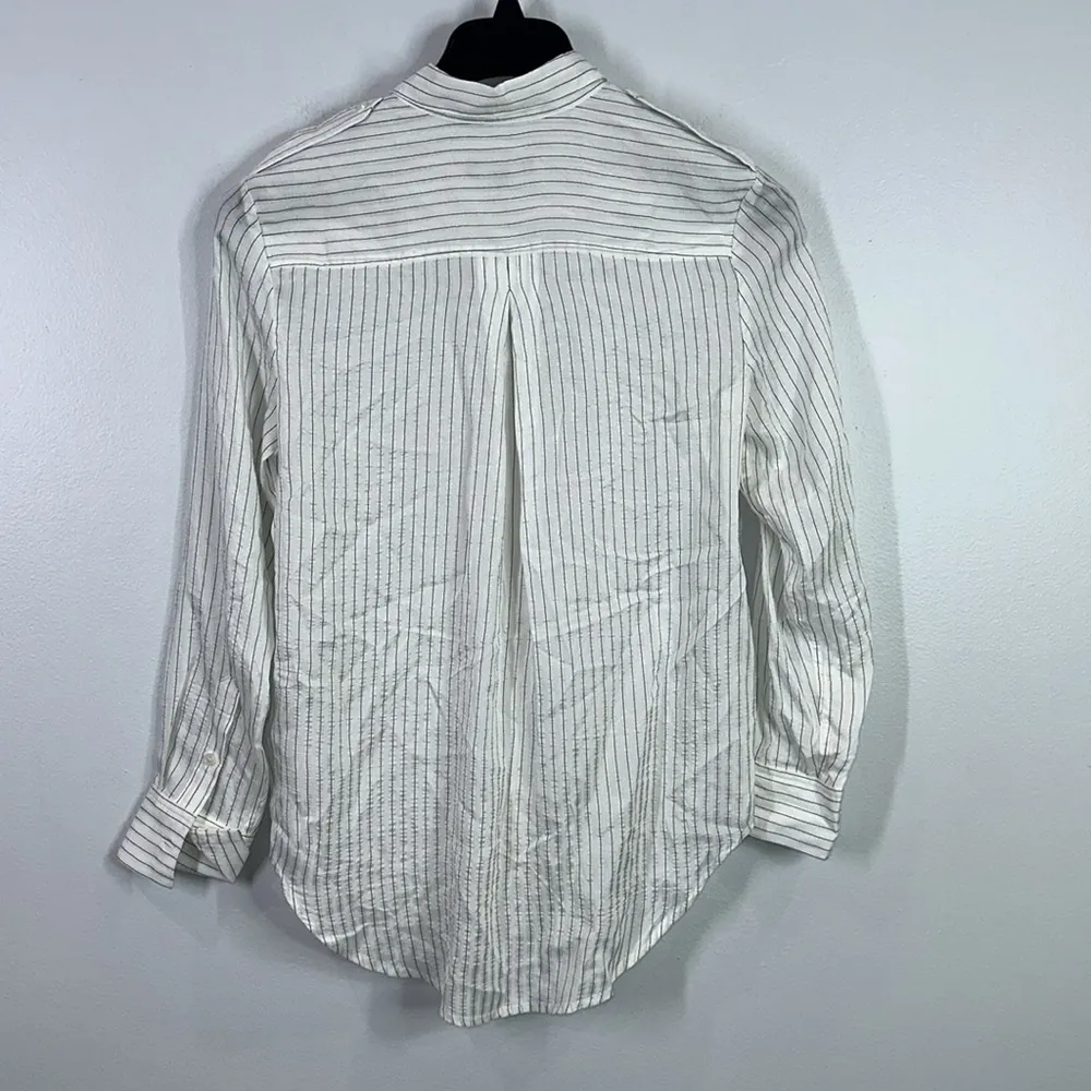 J. Crew textured drapey button up shirt size XS - Image 5
