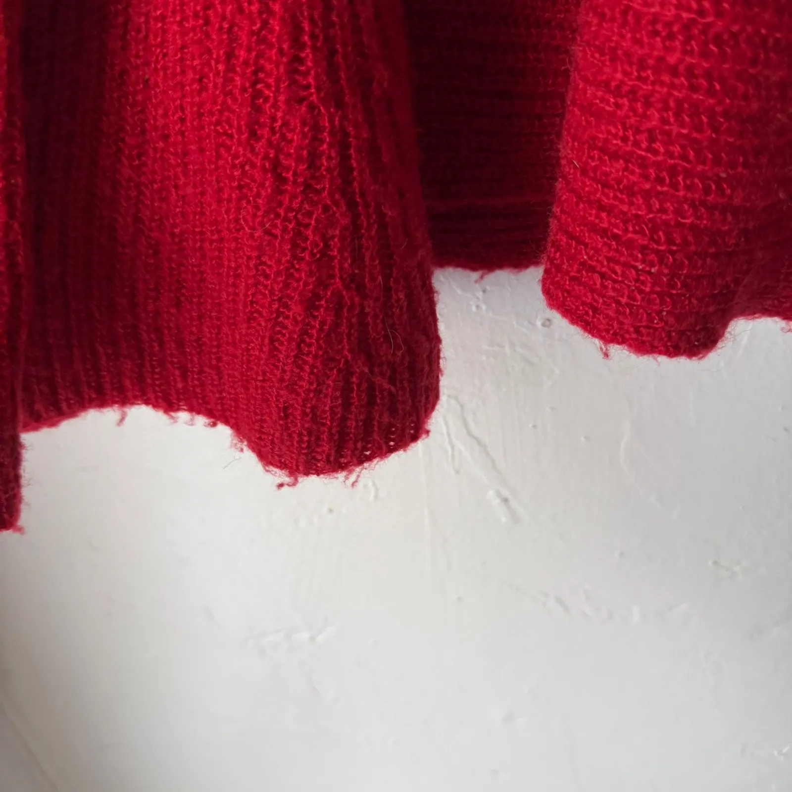 BP Red Bell Sleeve Textured Knit Sweater Womens Western Boho Women's Size Small - Image 5