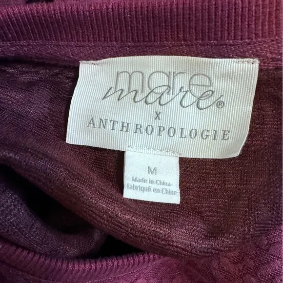 Anthropologie Mare Mare Odilia Textured Floral Tunic Dress Size‎ M - Image 4