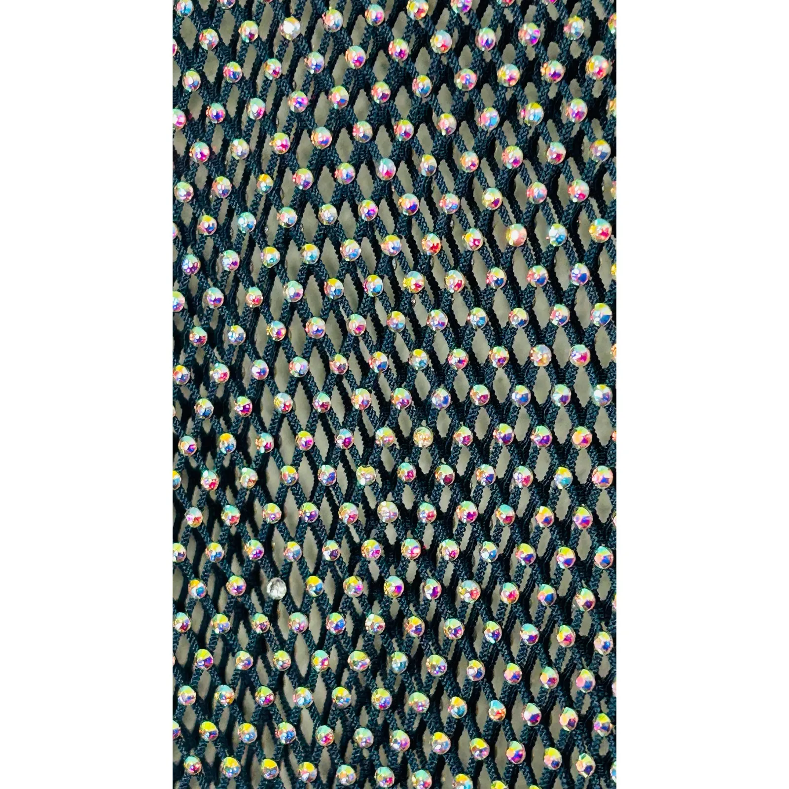 NEW Free People Women's Navy Filter Finish Long Sleeve Metallic Mesh Small Punk - Image 16