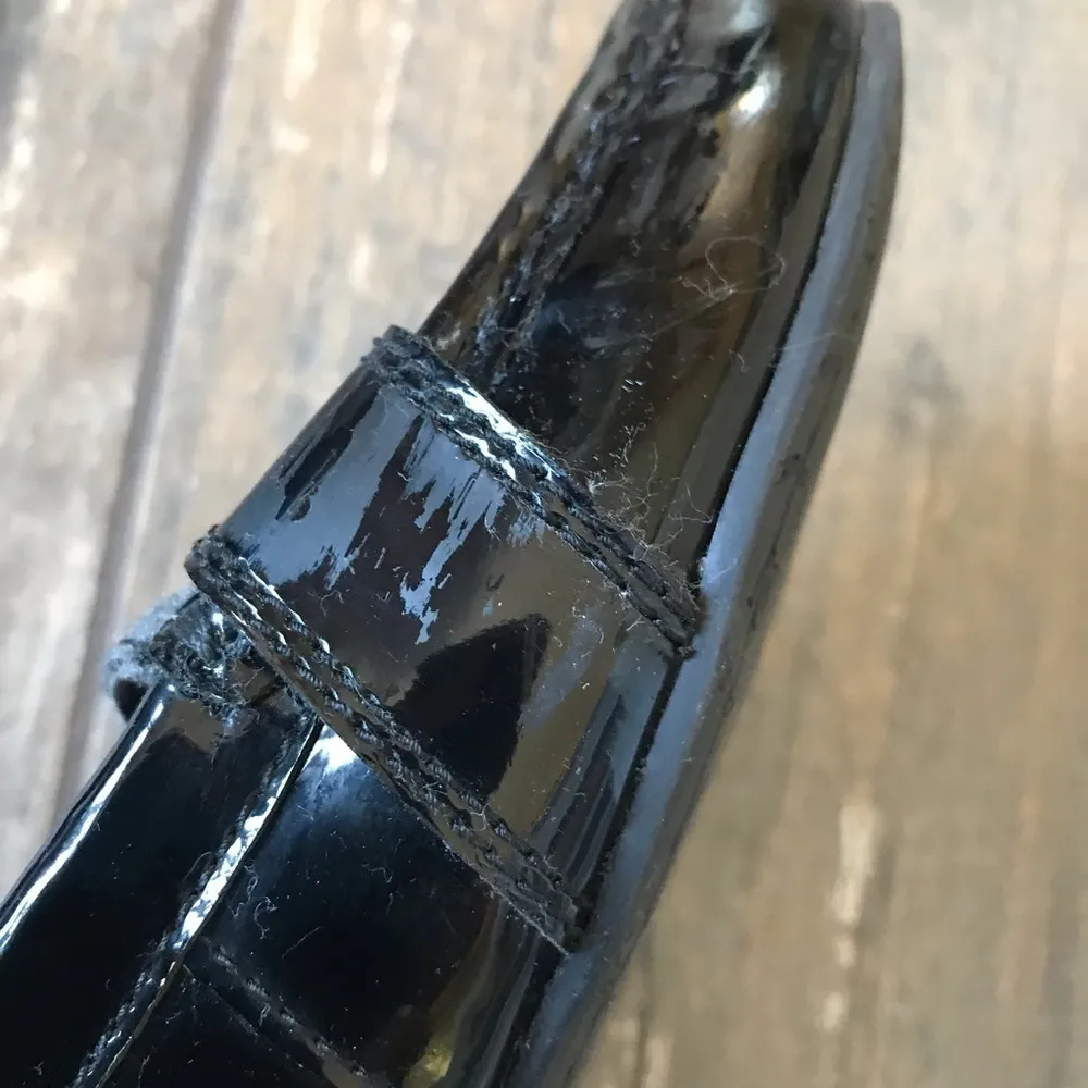 FRANCO Sarto plaid patent leather Shiloh flats size 7.5 - Image 8