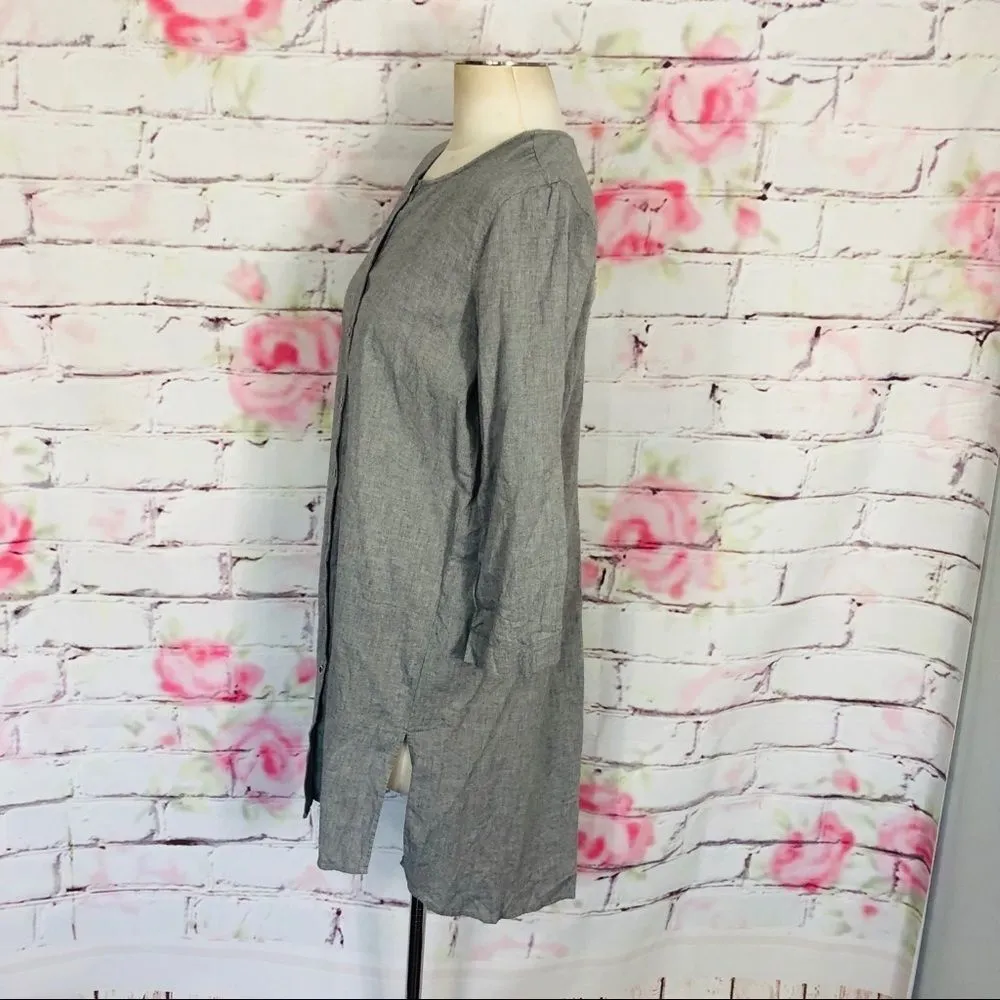 Holding horses gray long sleeve button down tunic - Image 6