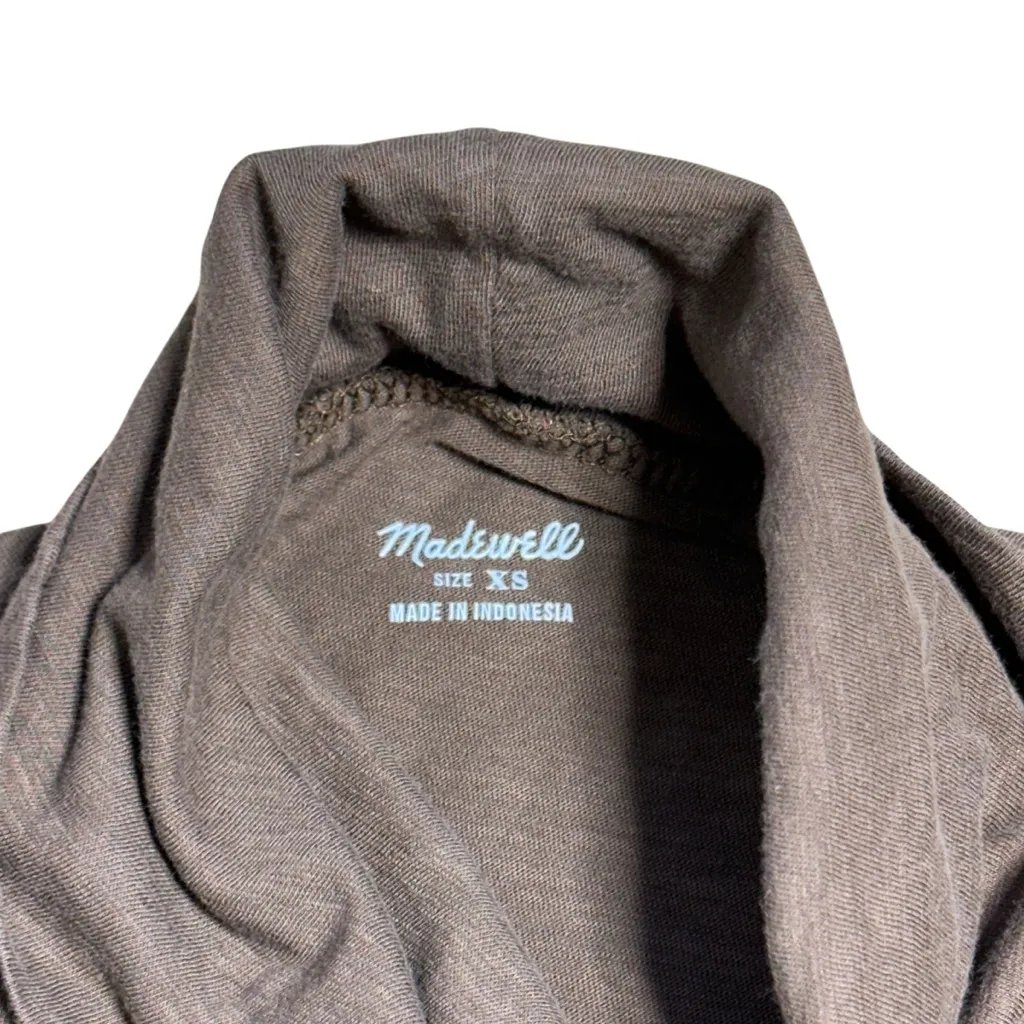 Madewell Brown 100% Cotton Long Sleeve Turtleneck Womens XS - Image 5