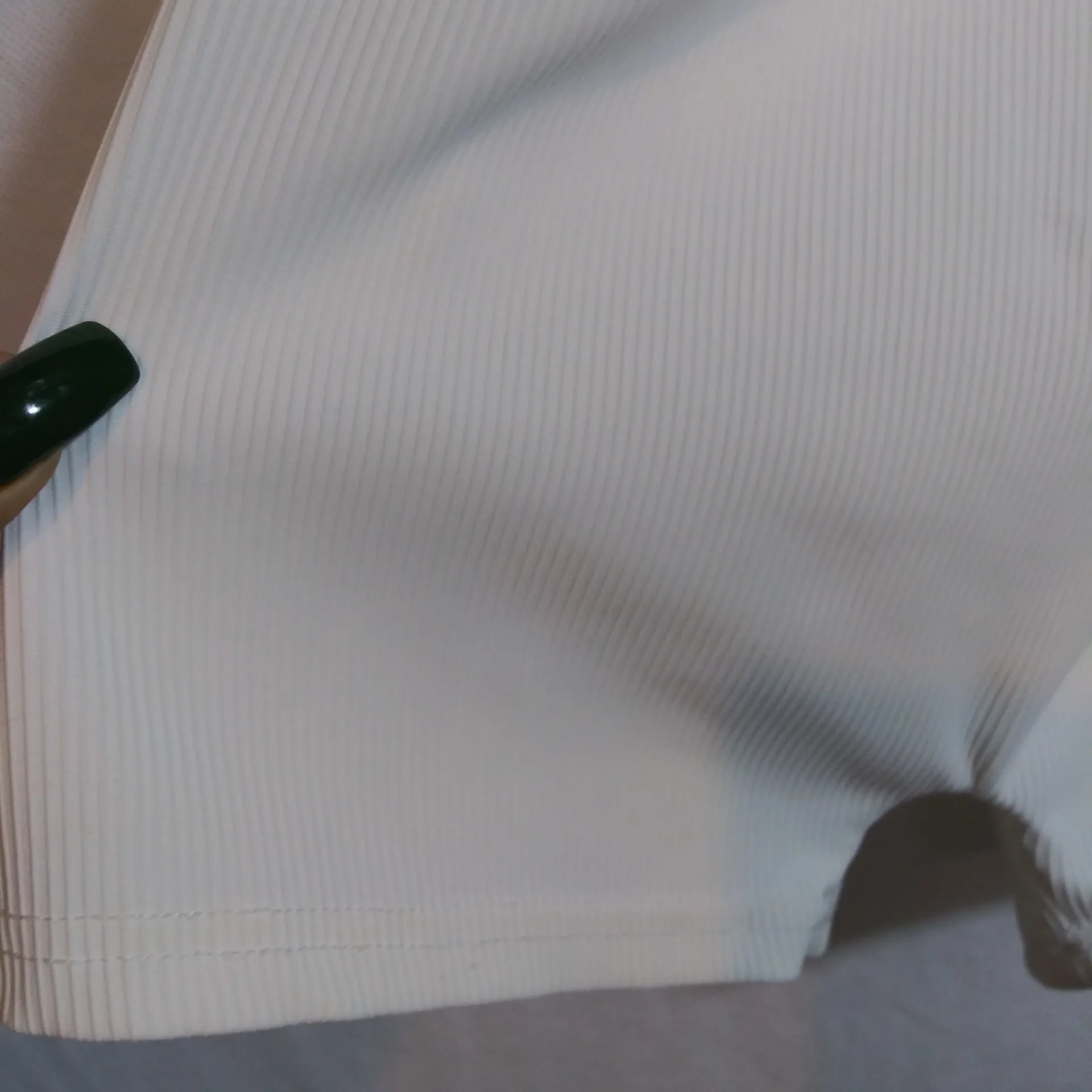 Edikted Annie Ribbed Open-Back Halter Romper White Size M - Image 6