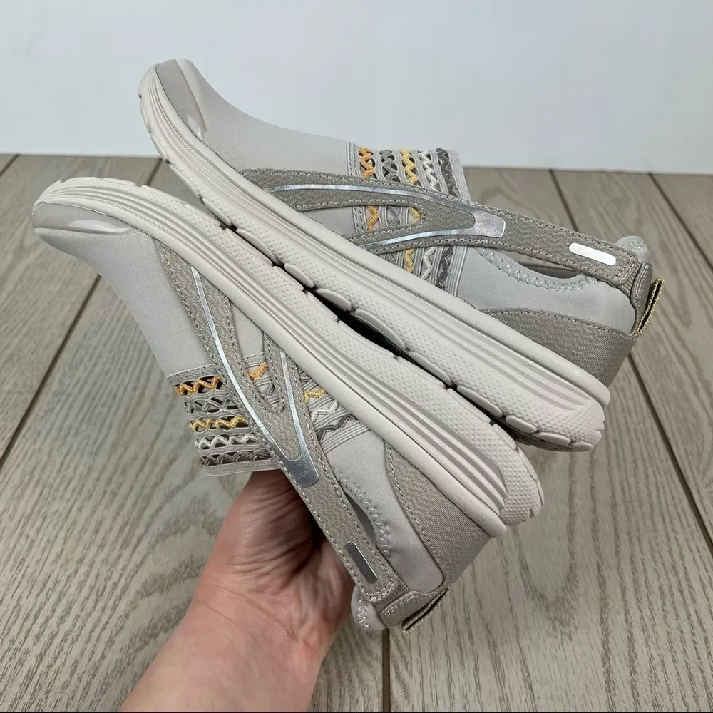 Bzees Sunny Washable Sunny Slip-ons US7.5M Neutral w/ Multi-Color Stitching $80 - Image 6