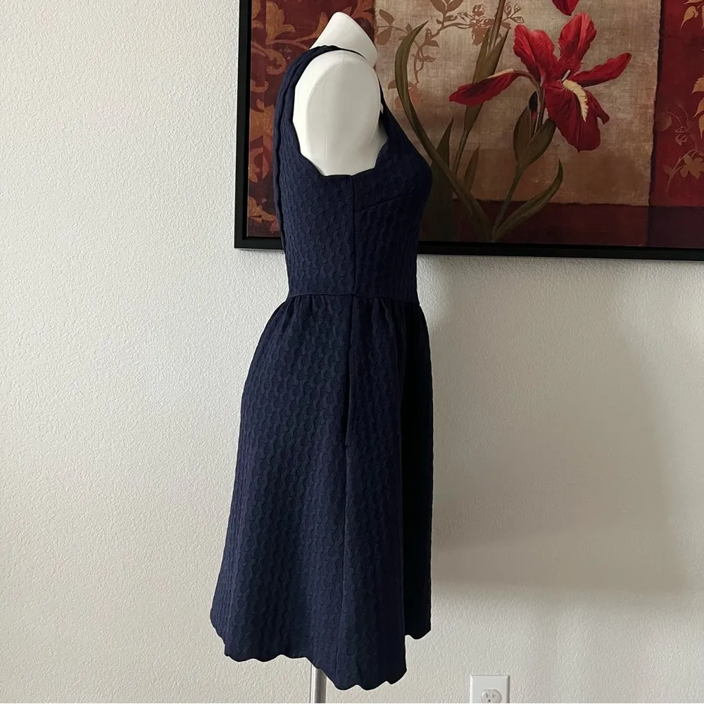 Maeve Anthropologie Sleeveless A-Line Dress Size S Textured Scalloped w/Pockets - Image 5