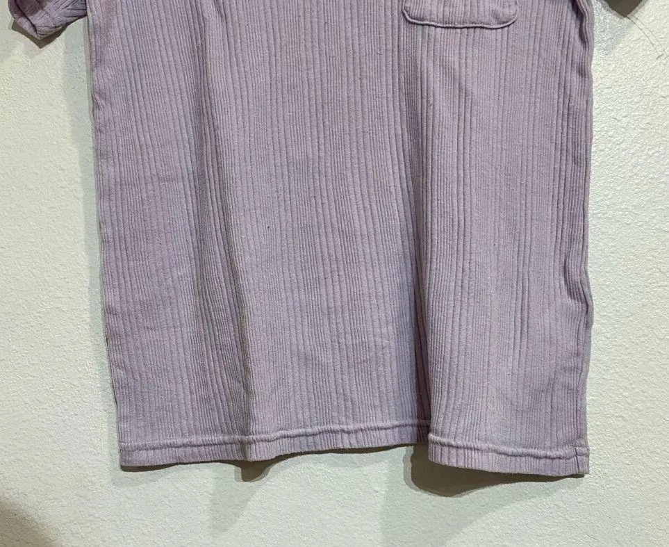 Current/Elliott Purple Ribbed Short Sleeve Tee Sz L NWOT - Image 4