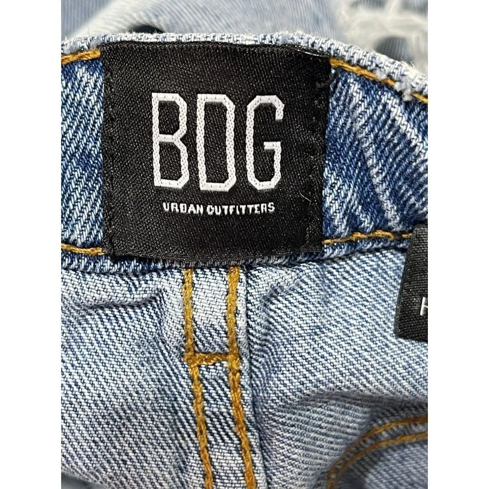 BDG Urban Outfitters Mom High-Rise Jeans Destroyed Medium Wash Size 27 - Image 4