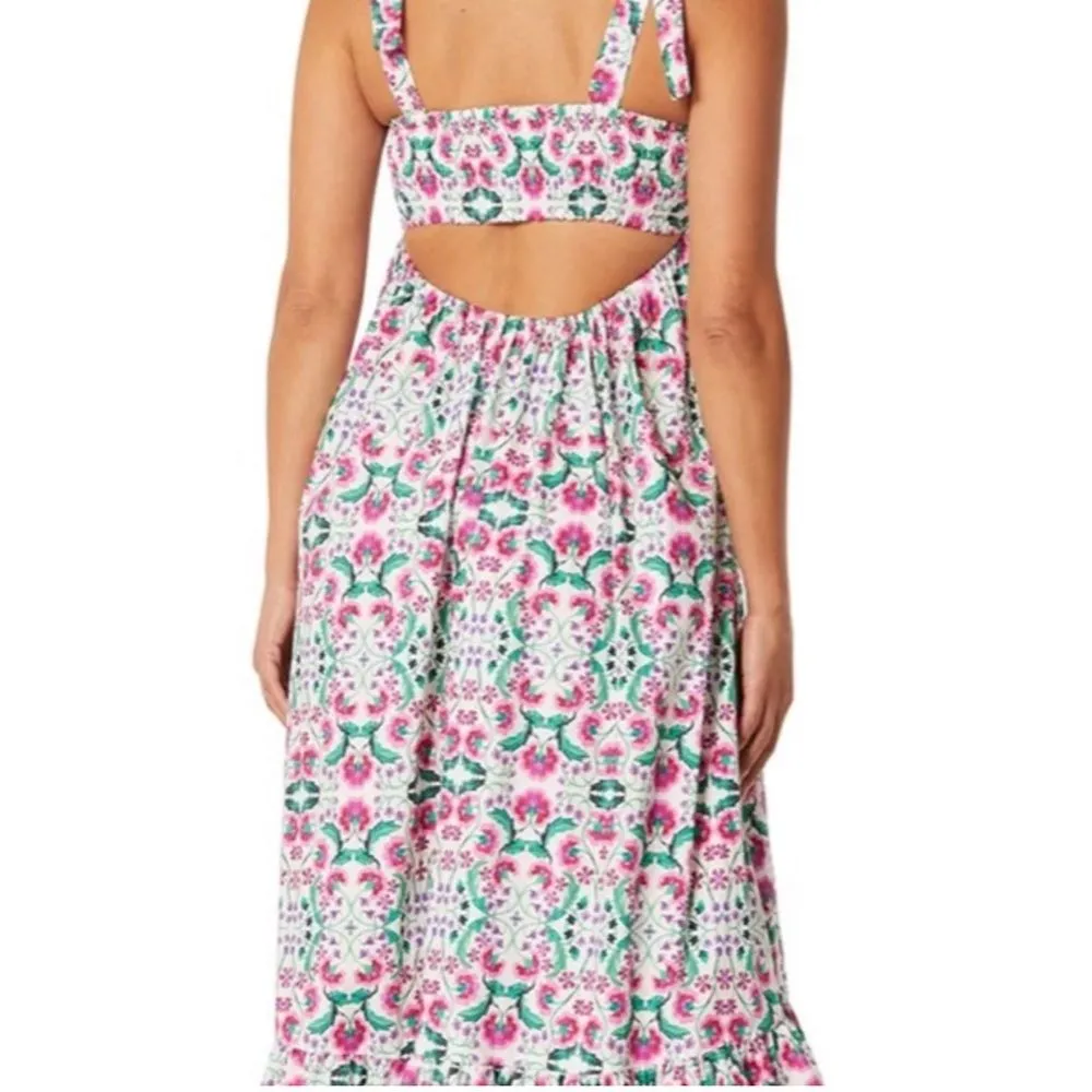 Misa Los Angeles Serafina Maxi Dress Spring Fuchsia Mix Size  XS - Image 6