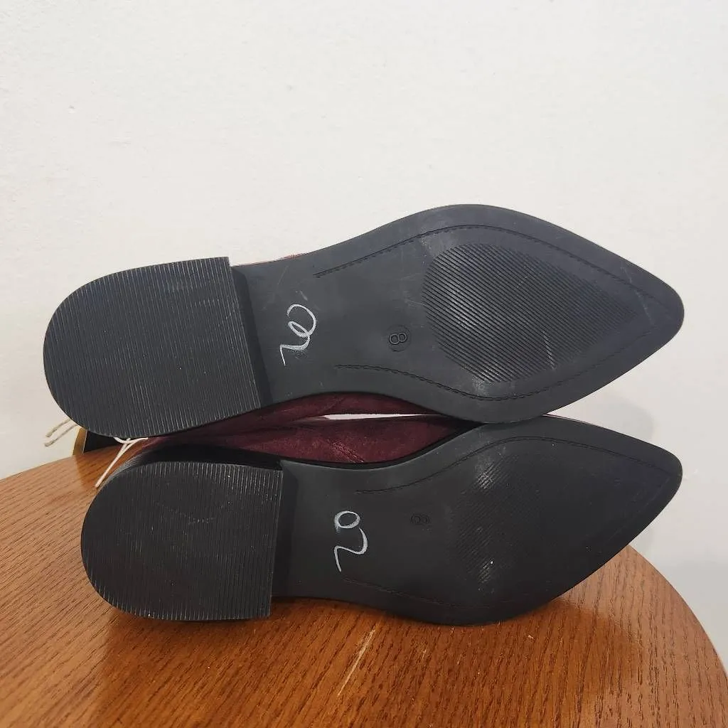 Seven7 Manhattan Micro Suede Oxblood Boot Size 8 NWT Ankle Bootie - Image 9