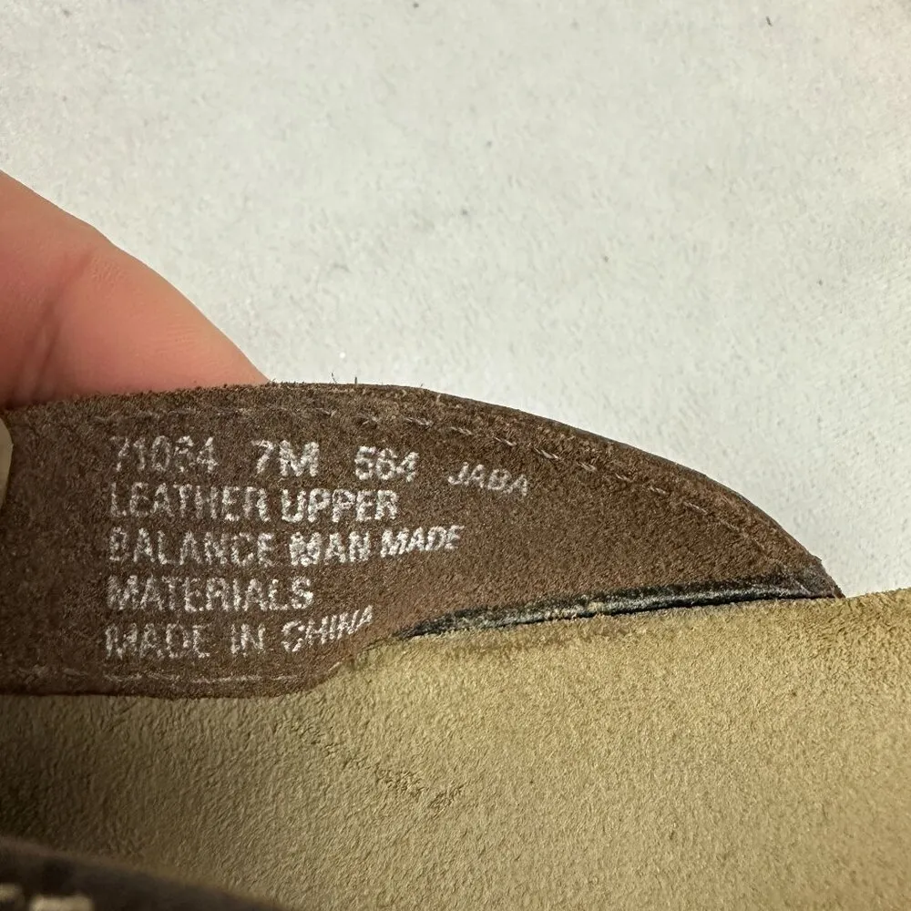 Covington Womens Brown Leather Slide Sandals Size 7 - Image 7