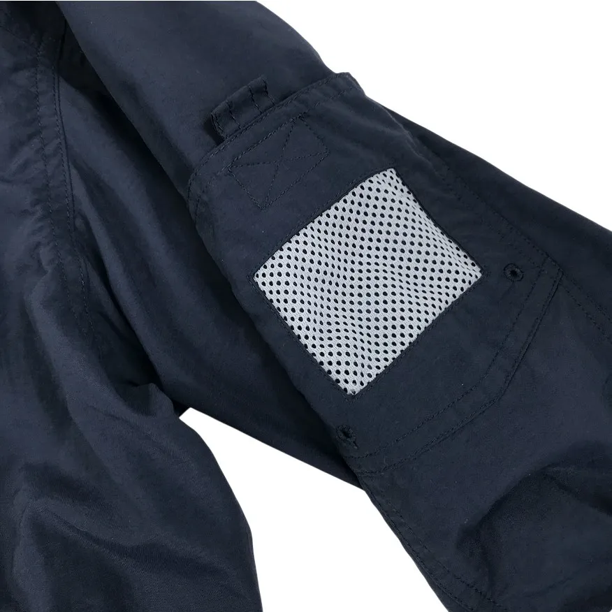 COLUMBIA Packable Nylon Full Zip Hoodie Jacket Women L Blue Travel Outdoor EUC - Image 5