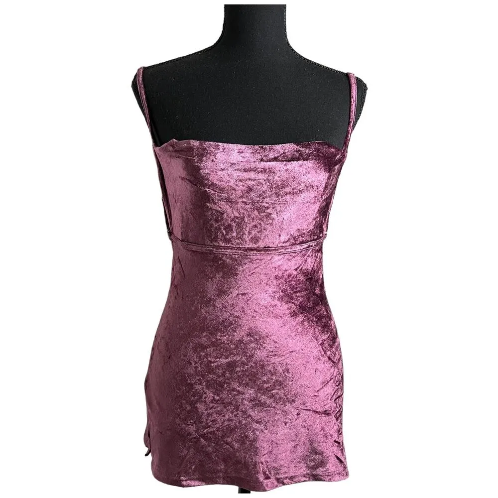 Intimately Free People All Night Velvet Tunic XS Women’s Fig Jam - Image 2