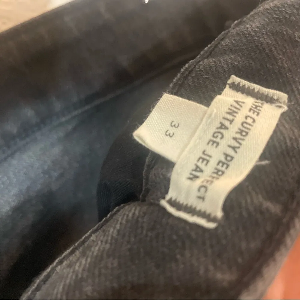 Madewell The Curvy Perfect Vintage Jean‎ Jeans Black Size 33 High Waist - Image 7