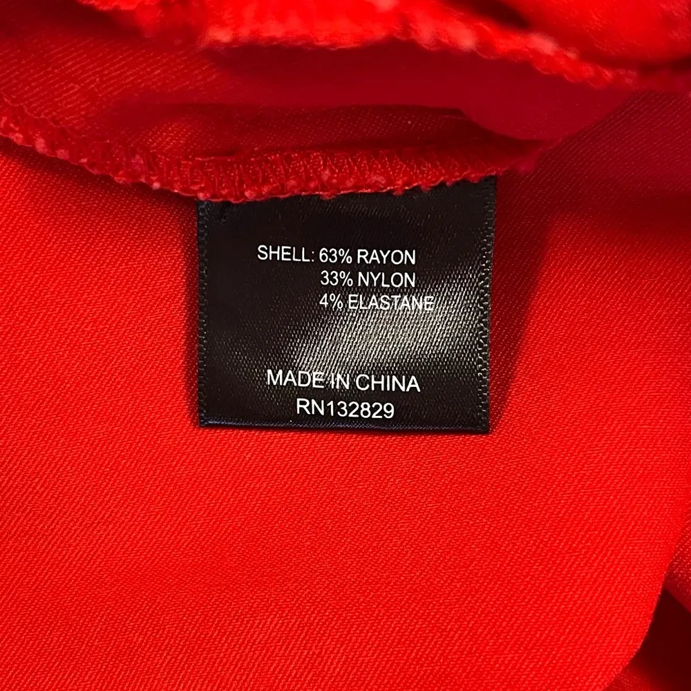 NBD x Revolve Alessia Lace Up Waist Pant in Red Small - Image 14