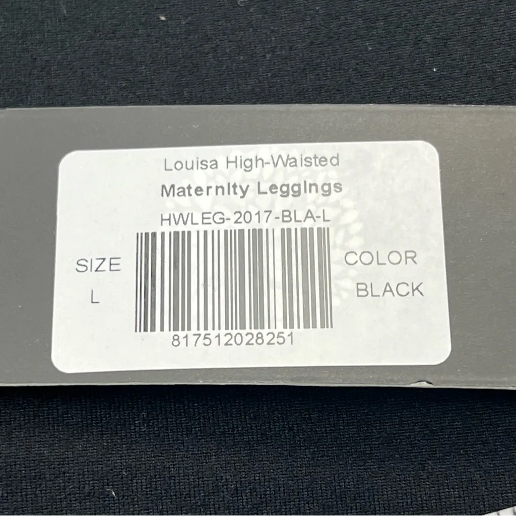 Kindred Bravely Louisa High Waisted Womens Black Maternity Leggings Large NEW Size undefined - Image 4