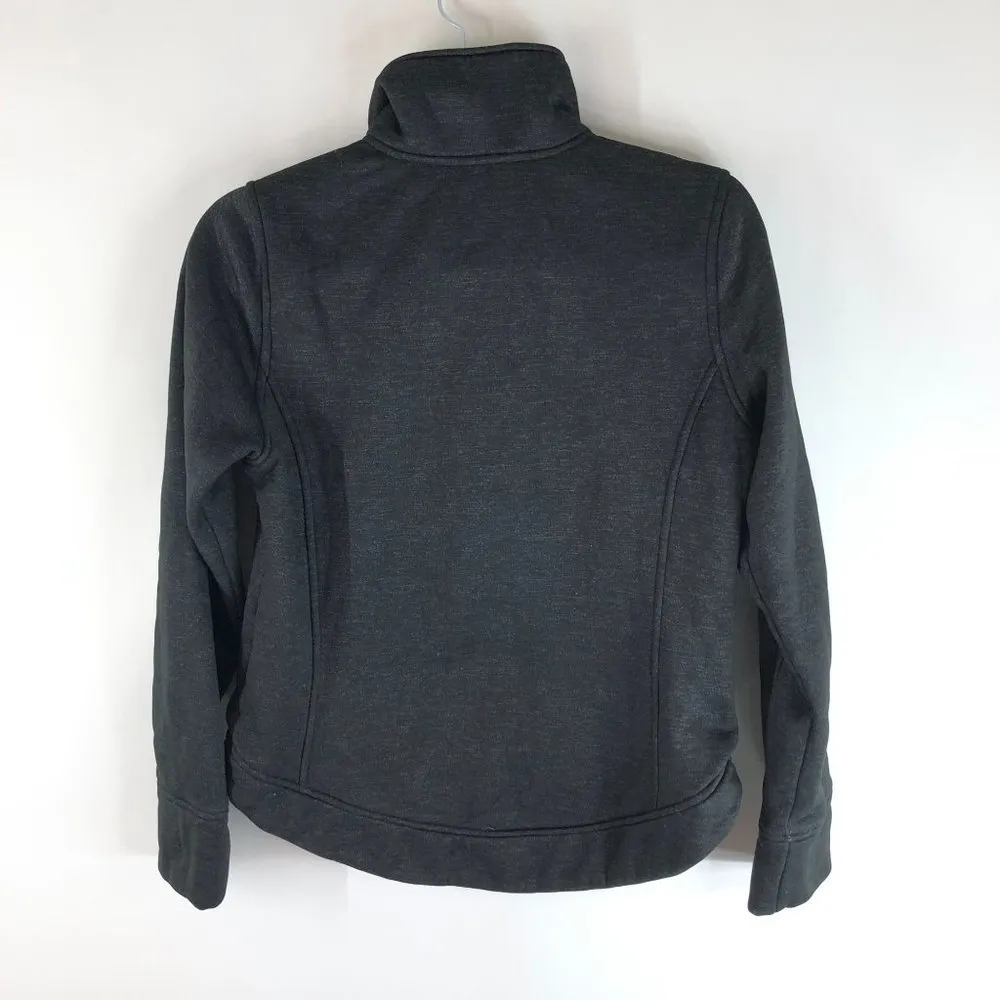 The North Face Womens 1/2 Zip Sweatshirt Fleece Lined Mock Neck Black S - Image 2