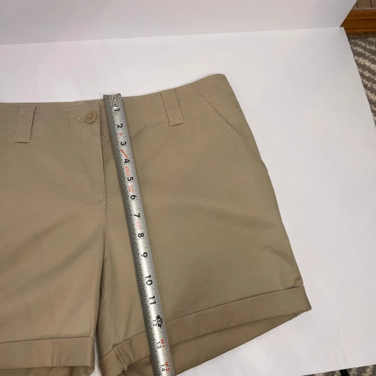 NWT TOMMY BAHAMA Sail Away‎ Twill Khaki Shorts Women's Size 6 - Image 11