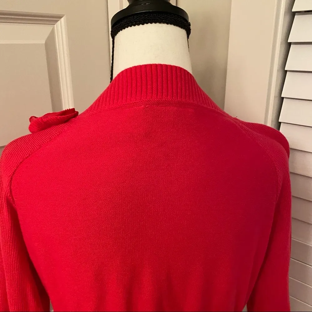 DKNY Jeans|| Pink cardigan cotton sweater with 3/4 sleeve - Image 8