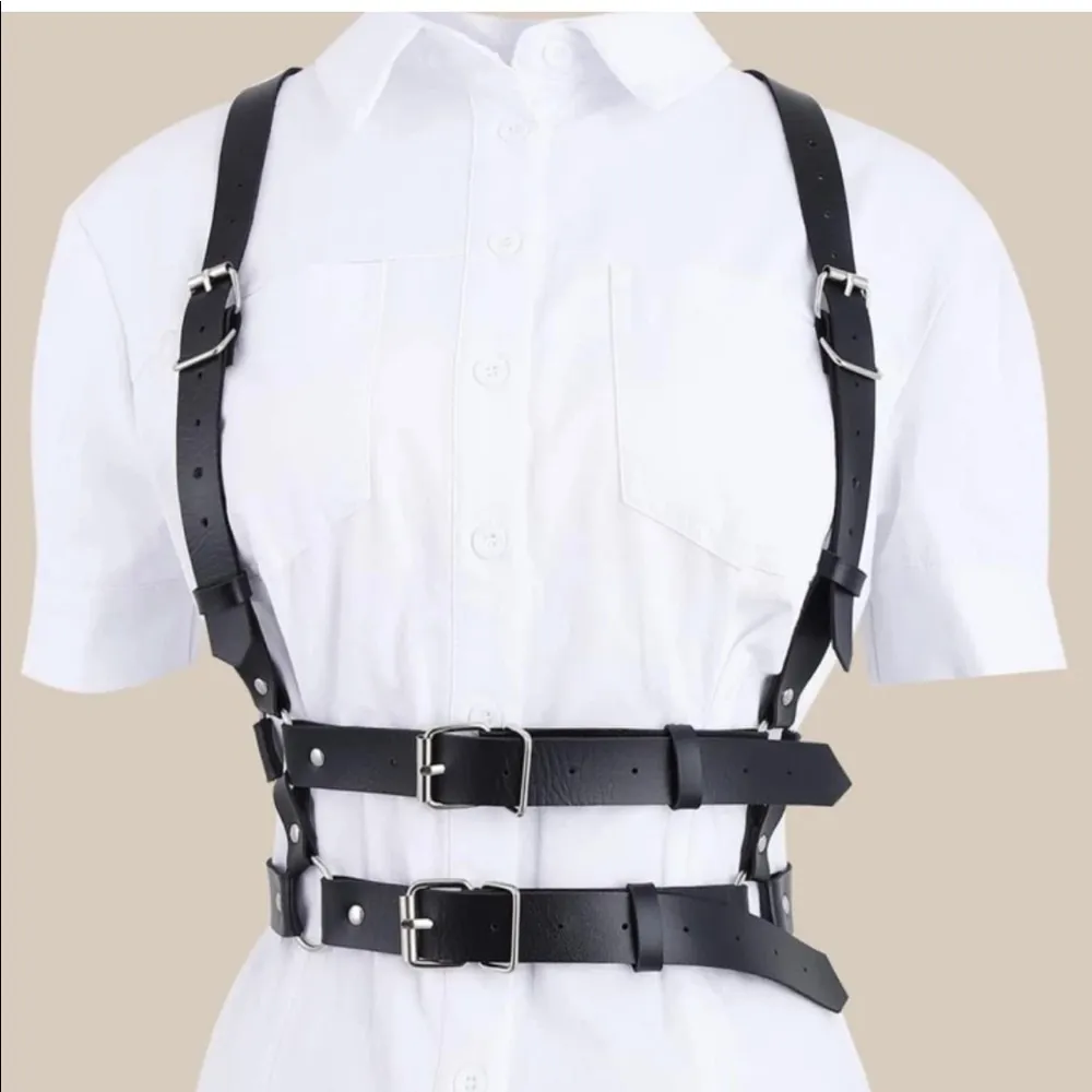 Harness Black Underbust Suspender Double Belt New - Image 2