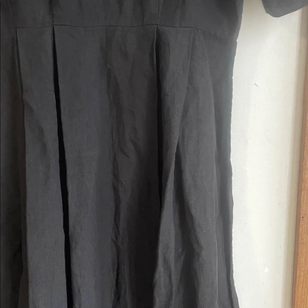 Jenni Kayne Day Dress Midi Linen Black - Image 14