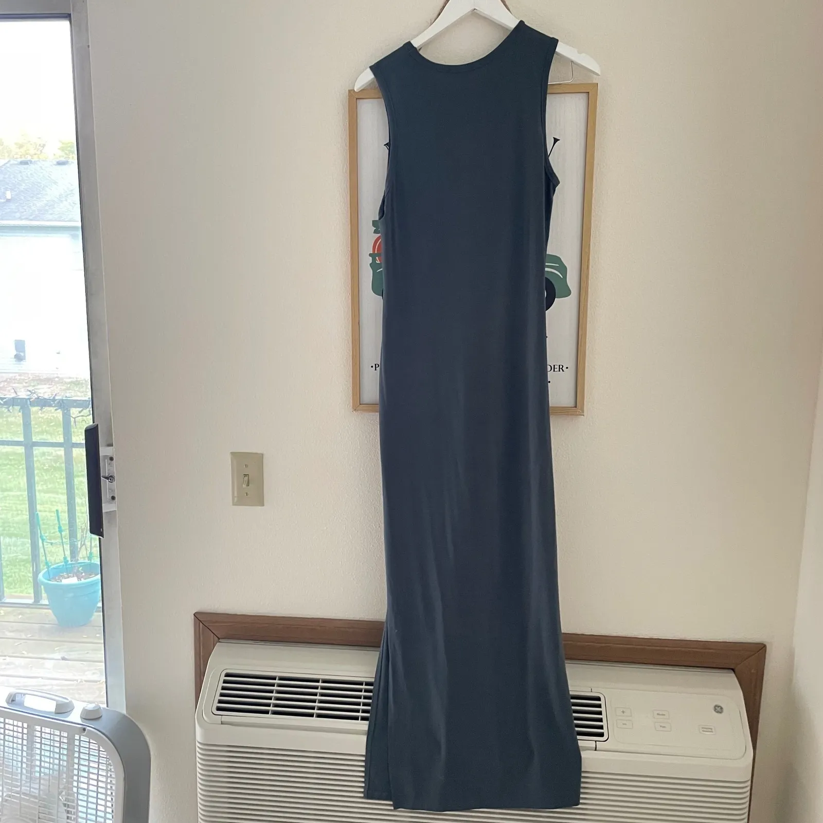 BOGO Quince Tencel Jersey Tank Maxi Dress in Dark Olive Size Large - Image 5