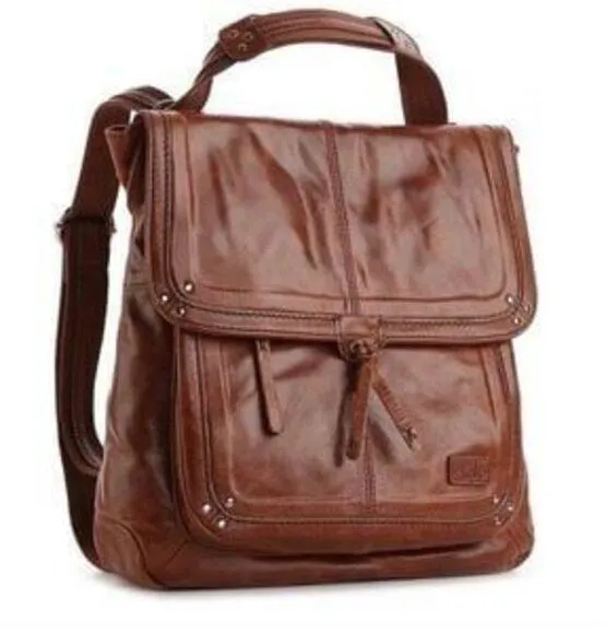The Sak Ventura Genuine Leather Studded Teak Convertible Backpack Crossbody Bag - Image 1