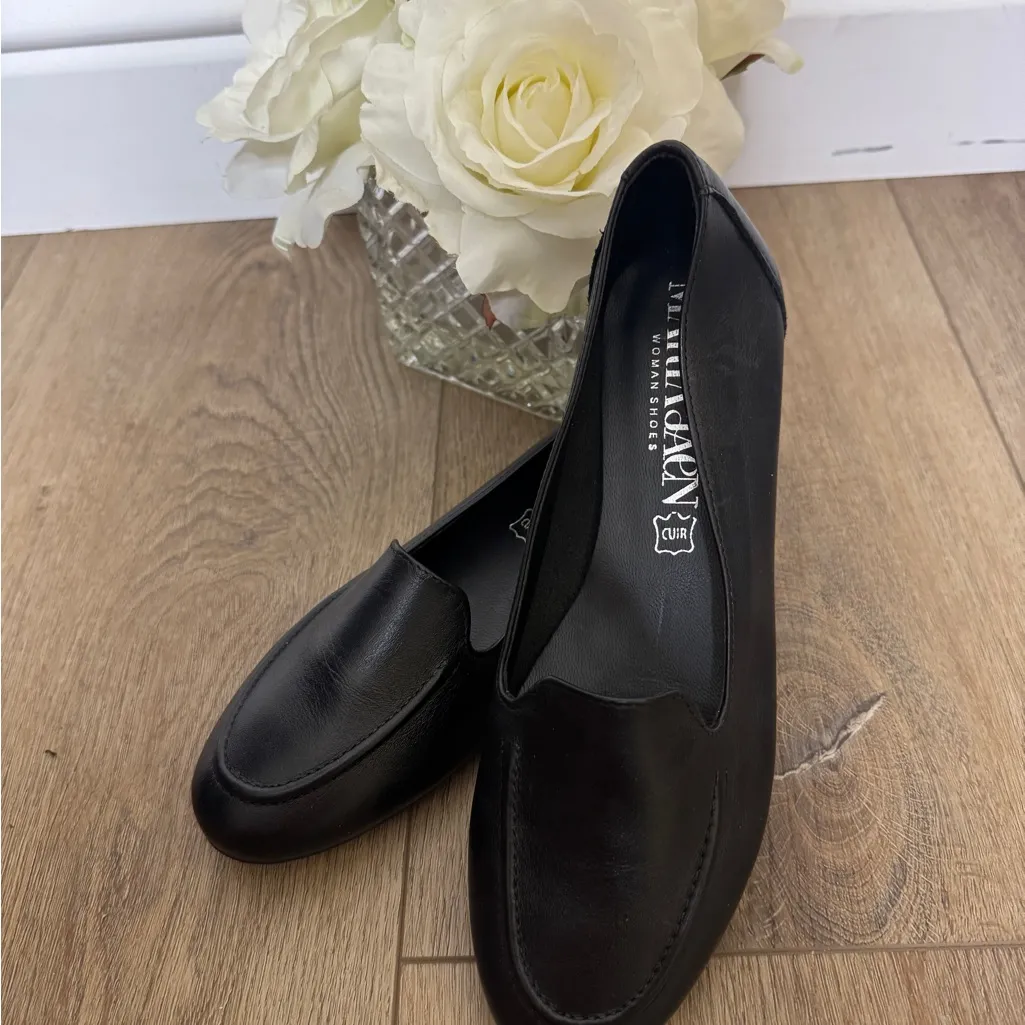 MARIAJAen Italian loafers, size 37. Purchased in Spain Black - Image 2