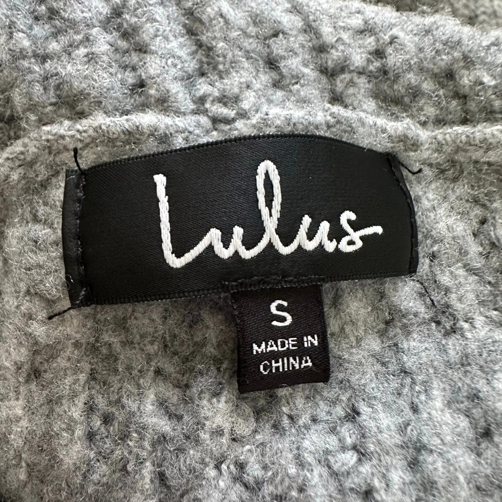Lulus gray knit oversize turtleneck sweater size S - Image 5