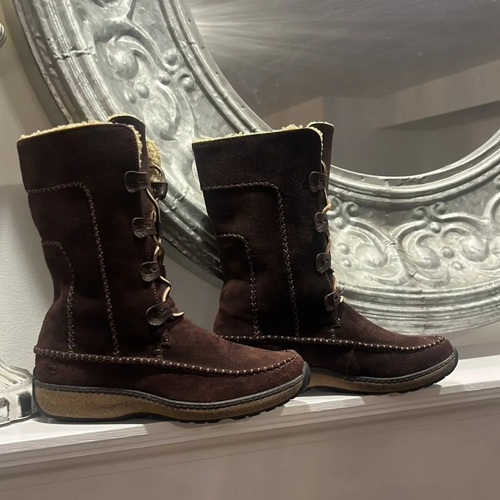 Timberland Fauna lace up moccasin boots winter warm size 7.5 - Image 5