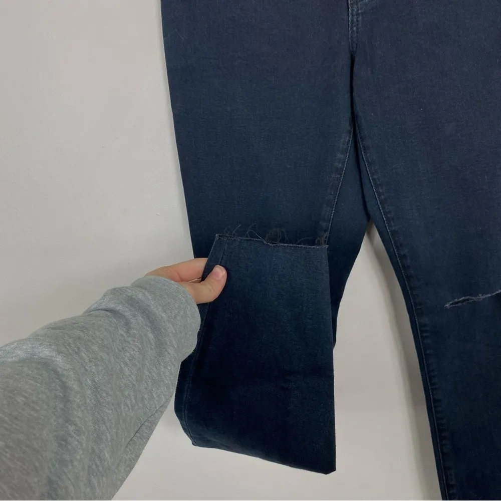 Rock & Republic Dark Wash Raw Hem High Roller Skinny Jeans - Image 3