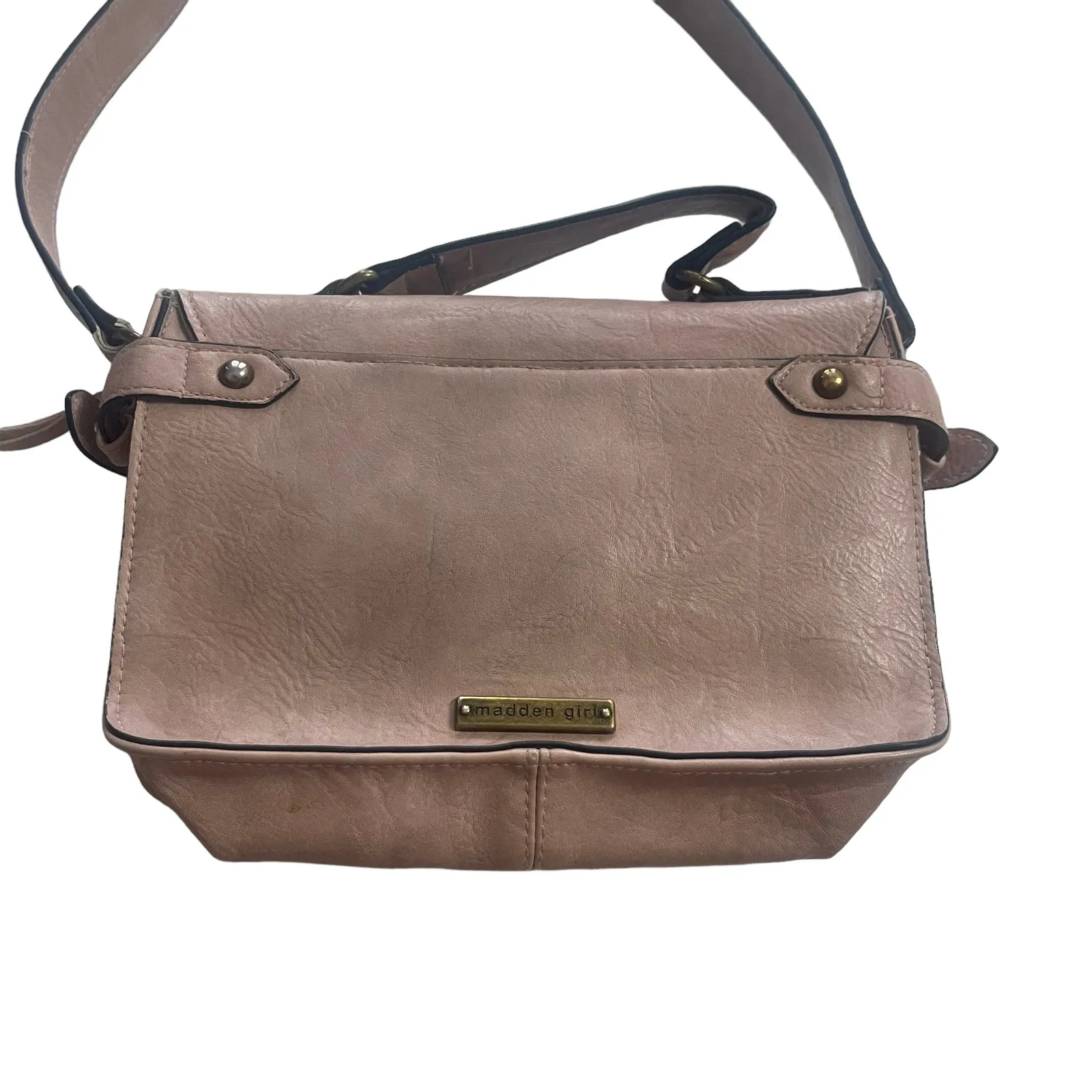 Madden‎ Girl Light Pink Grate Crossbody Bag Purse - Image 6