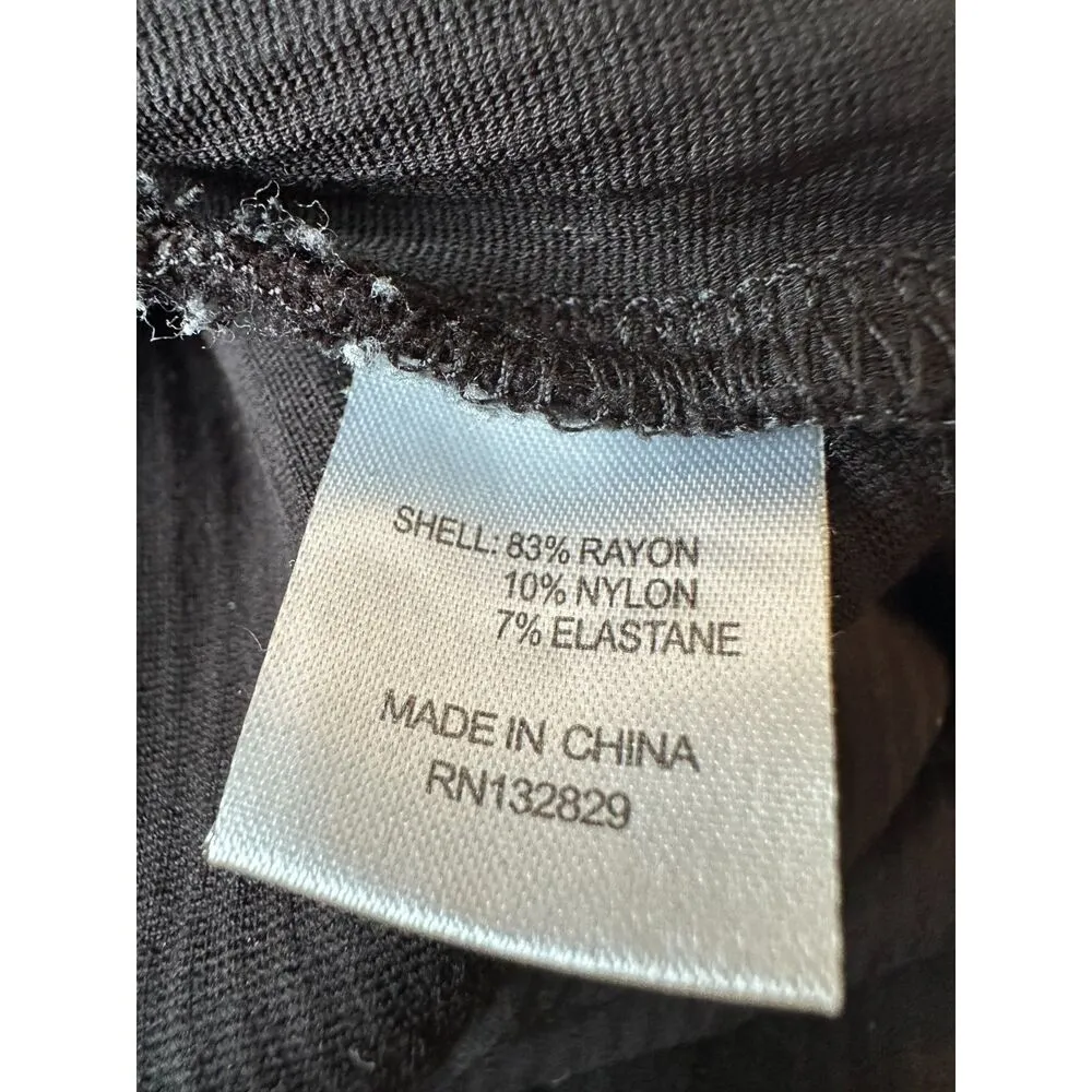 Lovers and Friends Black Midi Sweater Dress with Side Slit Size Small - Image 5