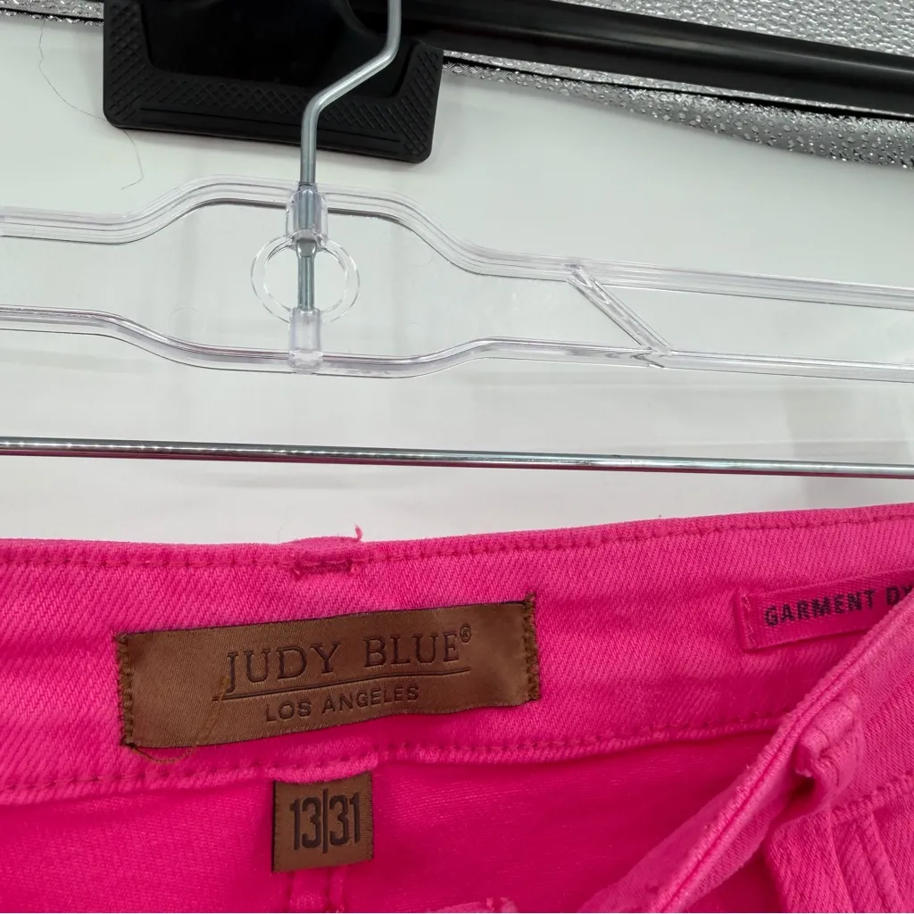 Judy blue pink garmet dyed wide leg jeans 13/31 - Image 3