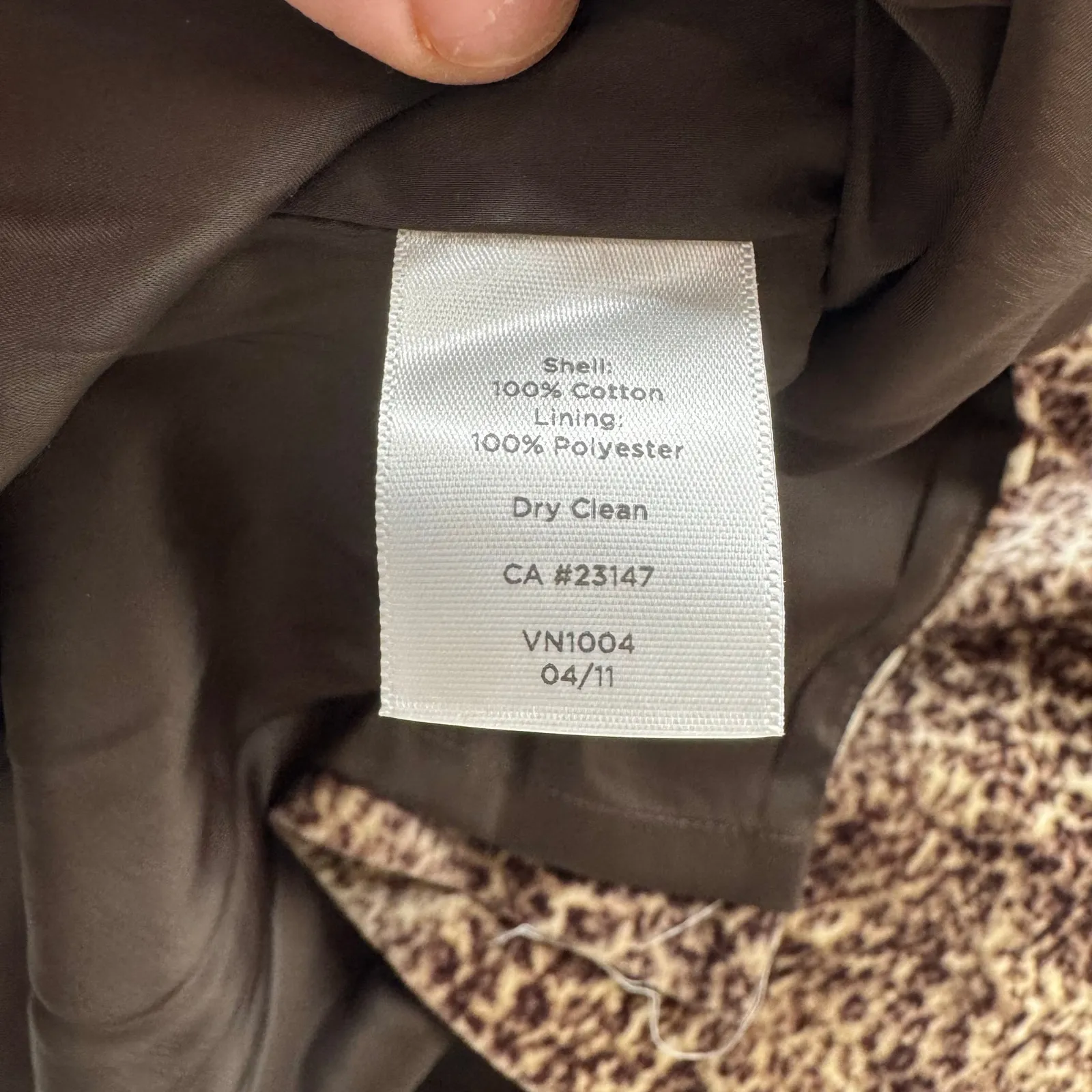 Talbots Leopard Print Skirt plus sz 22W Lined short velvety Y2K style 2011 - Image 7