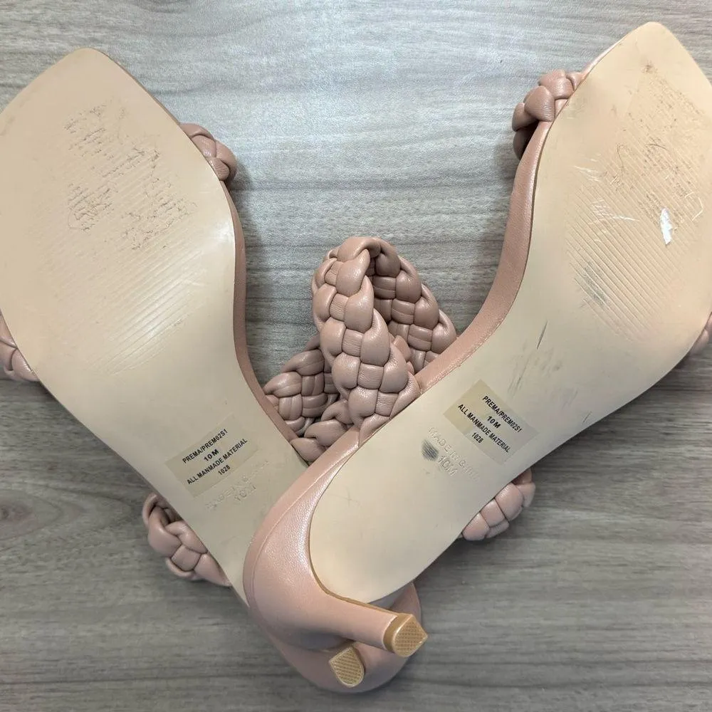 Steve Madden Tan Braided Heeled Sandals - Image 3