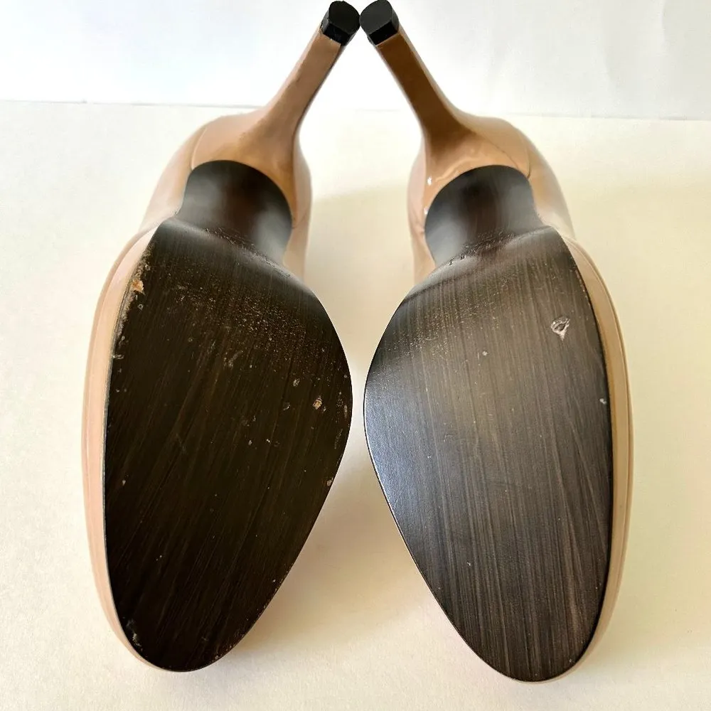 Stuart Weitzman Platswoon Nude Patent Leather Platform Stiletto Size 7 *NWOB* - Image 7