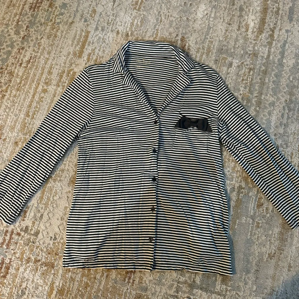Kate Spade striped pajama top-size small - Image 5