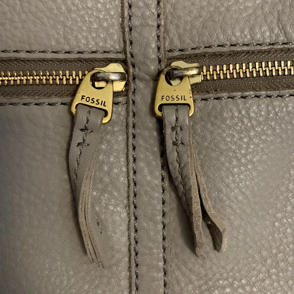 FOSSIL Leather Erin Foldover Tote - Image 4